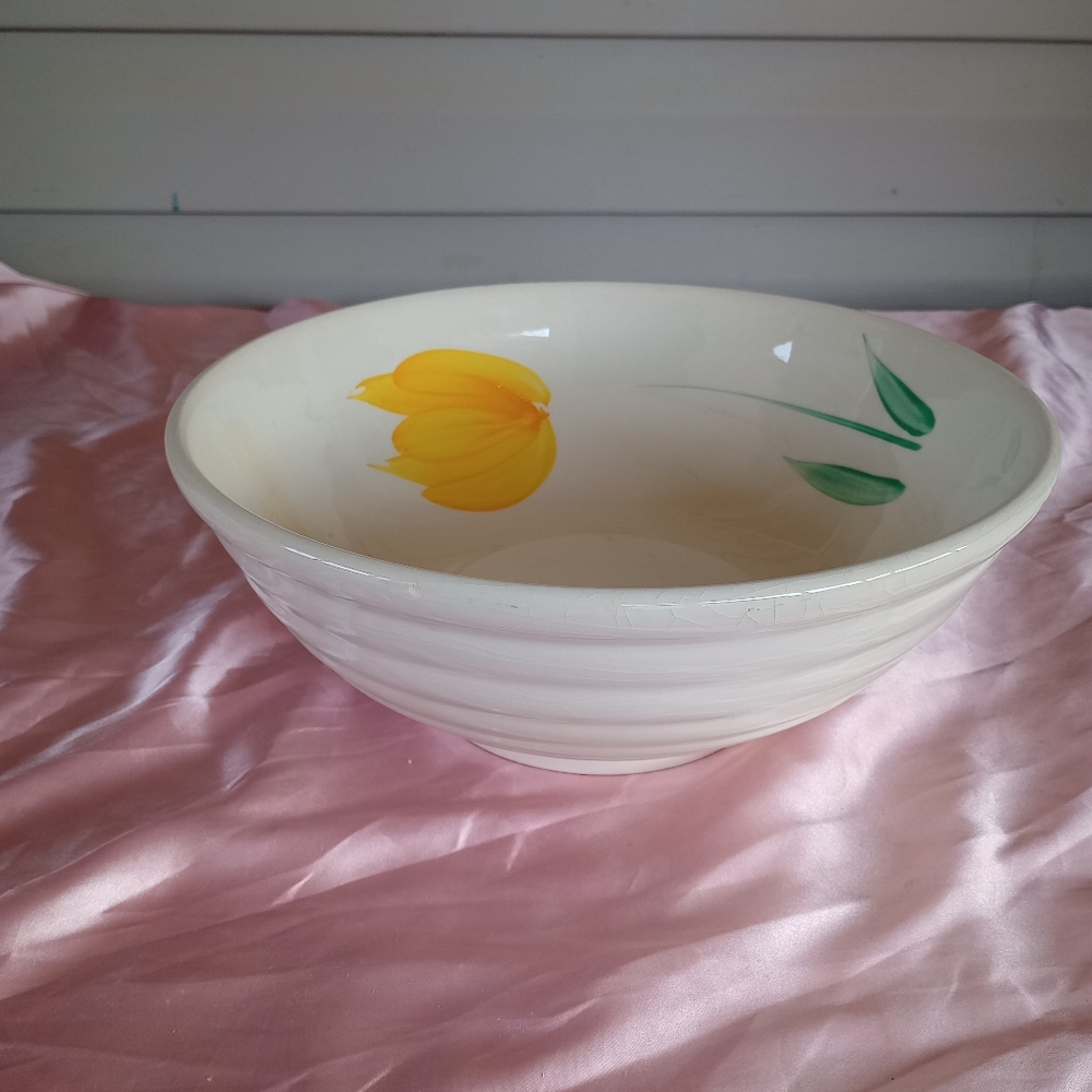 Vintage Himark Tre Ci Pasta Bowl Hand Painted Made In Italy, 10 3/4" W x 4 1/8"T